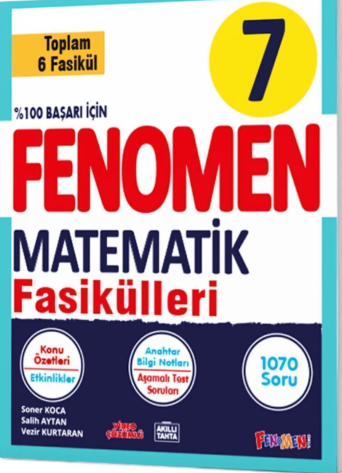 FENOMEN KİTAP 7.SINIF MATEMATİK FASİKÜL SETİ 6 FASİKÜL